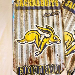 Authentic Vintage Metal College Wallart